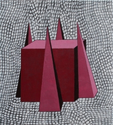 Paul Morez - Kubus met pyramides
Oil on canvas
44 x 40 cm, 2024